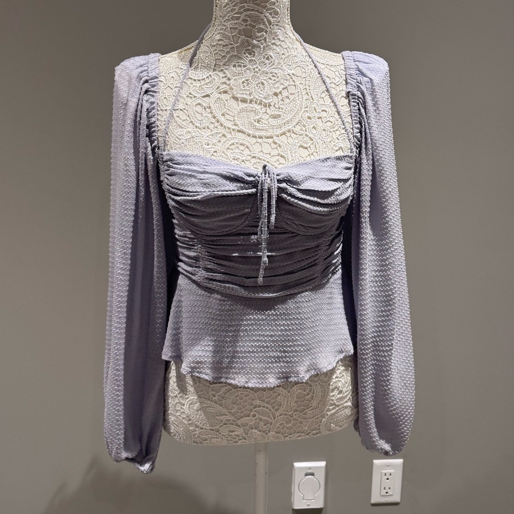 ASTR the Label Periwinkle Top Sz S